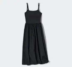 ユニクロ　コンビネーションブラキャミソールワンピース