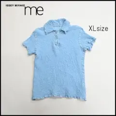 a2612【ミー イッセイミヤケ】 ブラウス　ポロシャツ カリフラワー 〓のサムネイル