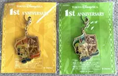 Disney Sea 1周年記念 非売品チャーム　ミッキー 2種 ディズニーシー