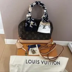 （スカーフ付き）ルイ・ヴィトン アルマbb モノグラム ショルダーバッグ