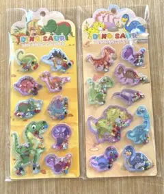 恐竜　ウォーターシール　2枚セット