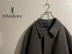 Yves Saint Laurent フェイクスウェード ハーフコート　ブラウン