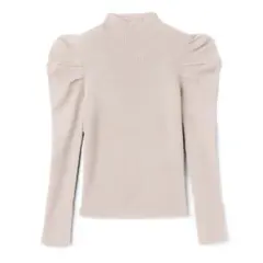 GRL グレイル　パワショルハイネックリブニットトップス[rut377]