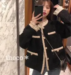 ＊ 韓国好きに◎フリルレース ブレザー ブルゾン ＊