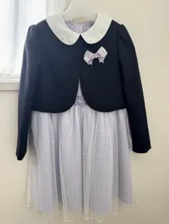 CHOPIN ドットチュールアンサンブル　ワンピースフォーマル3点セット