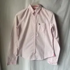 Abercrombie & Fitch ストライプシャツ ピンク Mのサムネイル