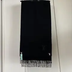 LouisVuittonECHARPE JHELAM カシミヤ100%マフラー黒のサムネイル