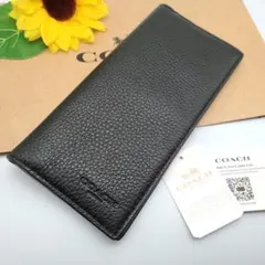 COACH 長財布 新品 ブラック 新作 限定品 お札入れ 小銭入れ