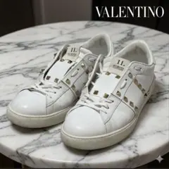 VALENTINO ロックスタッズ スニーカー 43 ホワイト ガラヴァーニのサムネイル