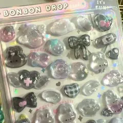 A*A様 【正規品】ボンボンドロップシール　しろくろ