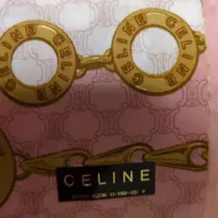 『新品未使用』CELINE セリーヌマカダム柄大判ハンカチ綿100%　50✕50