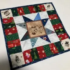 クリスマス　タペストリー　パッチワーク