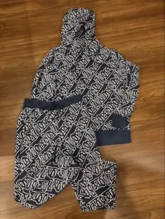 DOPE ネイビー ホワイト パーカー M セットアップ　ヒップホップのサムネイル