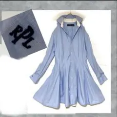 ポロラルフローレン　シャツ　ロゴ刺繍　ストライプ 長袖