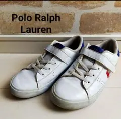 PoloRalphLaurenスニーカーキッズ 21.9cm 白ポニーローカットのサムネイル