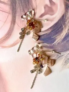 a15 天然石　14kgfピアス　イヤリングへ変更可能