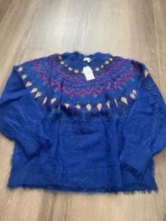 クリスマス用　TIME & TRU 幾何学模様 ニットセーター L