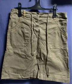 フェリシモ　カーキーコットンタイトスカート 67cmのサムネイル