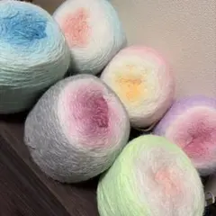 ③大容量！グラデーションウールヤーン200ｇ×6玉