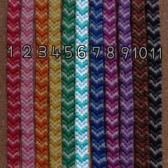 ⑥水色 ハンドメイド　ミサンガ　アンクレット　グラデーション　V字