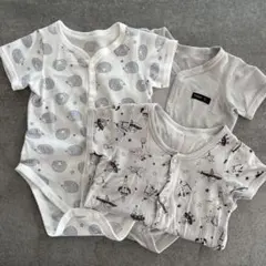 ベビー肌着 半袖 ロンパース 西松屋 3枚まとめ売り