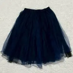 Couture Brooch チュールスカート ネイビー【D1-56】のサムネイル