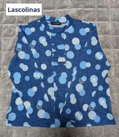 【未使用】 Lascolinas お洒落なドット柄カットソーミセス.シニア