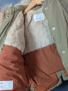 ZARA ベビー アウター 中綿ジャケット フェイクファーのサムネイル