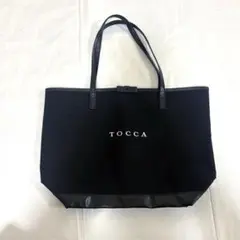 TOCCA トッカ　25th リボン付きBIG トートバッグ　ブラック