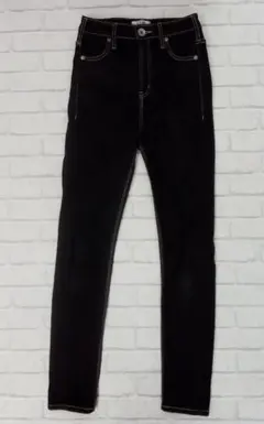 G383　GYDA　ジェイダ　ストレッチデニムパンツ　黒　ジーンズ　スキニー