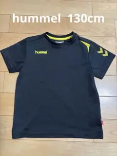 hummel 半袖シャツ ブラック イエロー 130cmのサムネイル