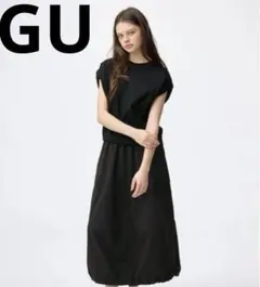 GU テックカーゴスカート BLACK サイズLのサムネイル