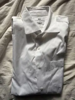 ユニクロ　ノンアイロンシャツ　ホワイト　L