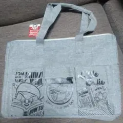 【新品未使用】トムとジェリー　大容量　BIGマルチバッグ　ライトグレー