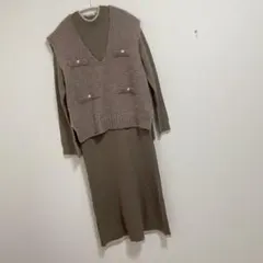 グローブ ブークレベスト×リブニットワンピースセット.26