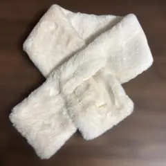 ファーマフラー　アイボリー