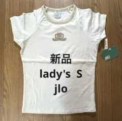 新品⭐️Ｊ.LO トップス　カットソー　ホワイト　ゴールドS★lj306