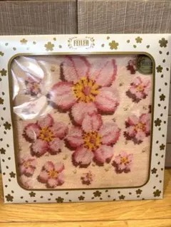 【新品未開封】FEILER フェイラー タオルハンカチ 桜 ピンク