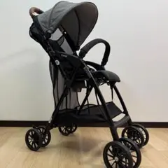 【未使用級】コンビ　プラスAN レザー調ハンドル アクビー　ベビーカー　軽量