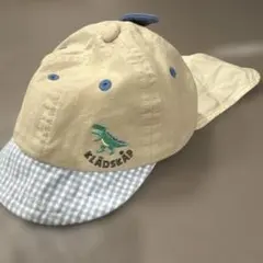 klädskap 恐竜刺繍 ベビー帽子 46-48cm