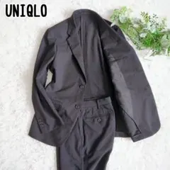 ■美品■ユニクロ 感動スーツ セットアップ 春夏 軽量 速乾 洗える S 黒のサムネイル