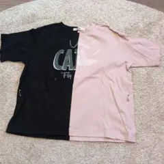 FURFUR リメイクバイカラープリントTシャツ