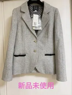 新品未使用☆シンシアローリージャケット ウール グレー テーラード 2