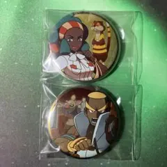 ポケモン　ポケセン　イッシュトレーナー　缶バッジ　アロエ　レンブ　セット