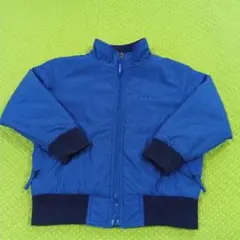 120cm　LLBean　アウター　青　防寒　裏地フリース　シンプル　おしゃれ