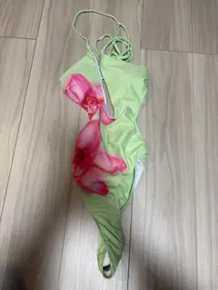 フラワープリント ワンピース水着