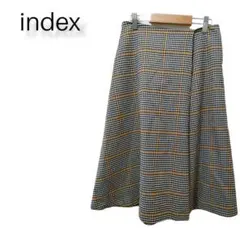 index　チェックフレアスカート　Mサイズ