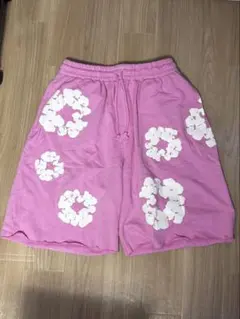 DENIM TEARS ピンク フラワーショートパンツ M