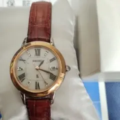 セイコールキア電波ソーラーSEIKOLUKIAチタンダイヤクロコ定価81250円