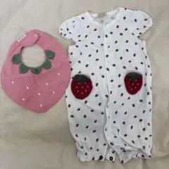 【美品】プティマイン ロンパース スタイ セット 50〜70
